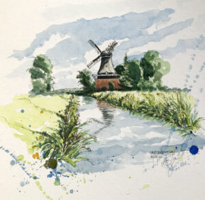 Mühle Spetzerfehn, ca. 36 x 30 cm